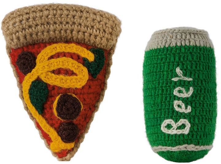 Photo: Ware of the Dog Multicolor Pizza & Beer Dog Toys