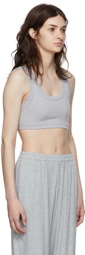 Alo Gray Polyester Sport Bra