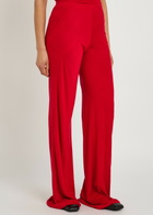 Rick Owens Lilies Bias Fine-knit Trousers Red