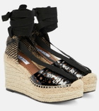 Alaïa Laser-cut espadrille wedges