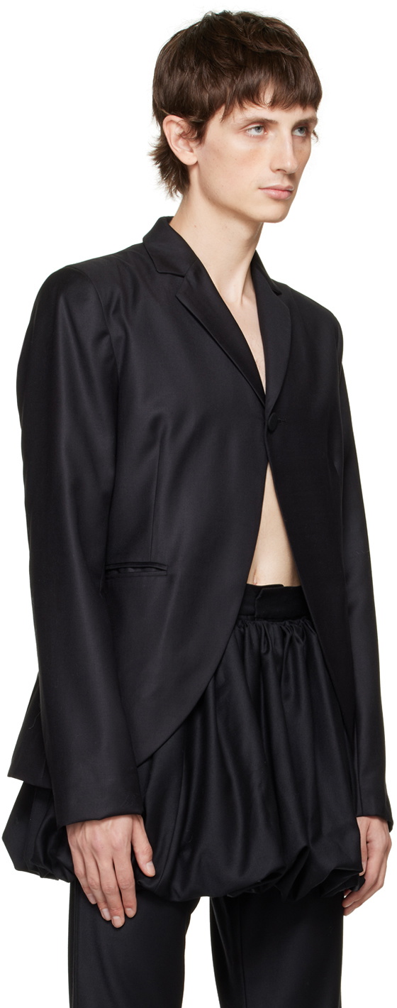AARON ESH Black Single-Button Blazer