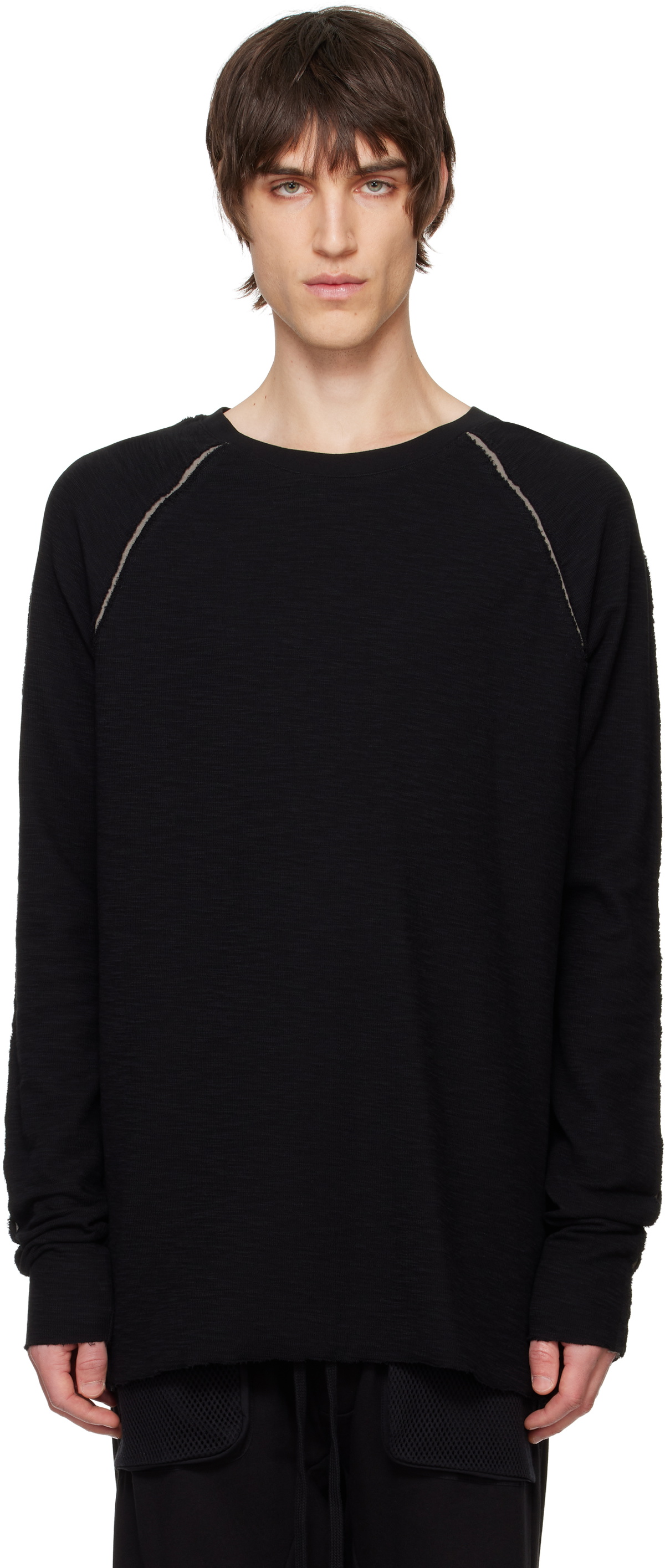 Tシャツ・カットソー Thom Krom Long sleeve t-shirt thom/krom Black M TS 833 Long Sleeve T-shirt thom/krom
