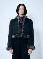 Alexander Wang Puffer Jacket With Shearling Trims