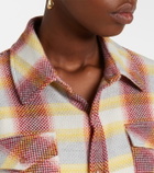 God's True Cashmere Rose Blume cashmere shirt with sunstone