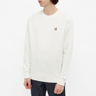 Maison Kitsuné Men's Fox Head Patch Classic Sweat in Ecru