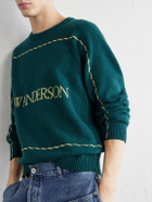 JW Anderson - Logo-Embroidered Wool Sweater - Green