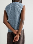 Marni - Crocheted Cotton Vest - Blue