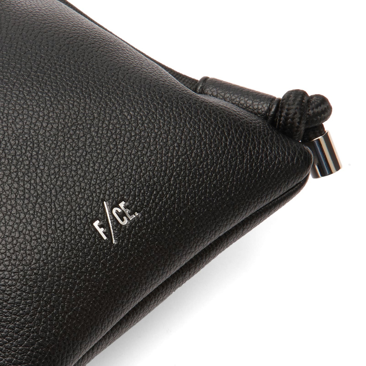 F/CE. Women's Tech Leather Map Pochette Bag in Black 