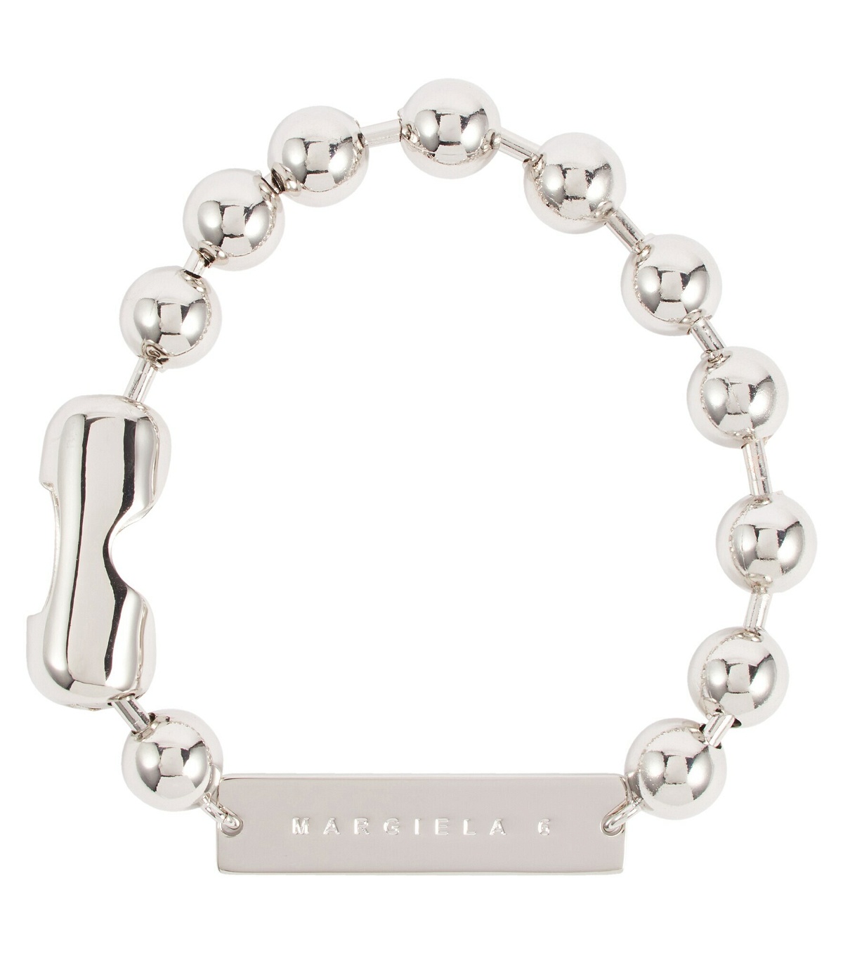 MM6 Maison Margiela - Logo-engraved bracelet MM6 Maison Margiela