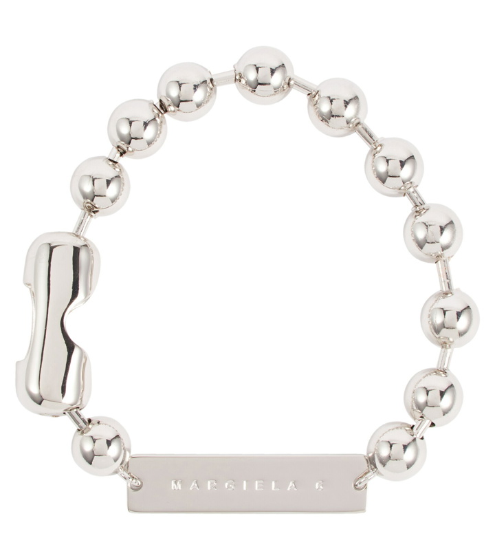 Photo: MM6 Maison Margiela - Logo-engraved bracelet