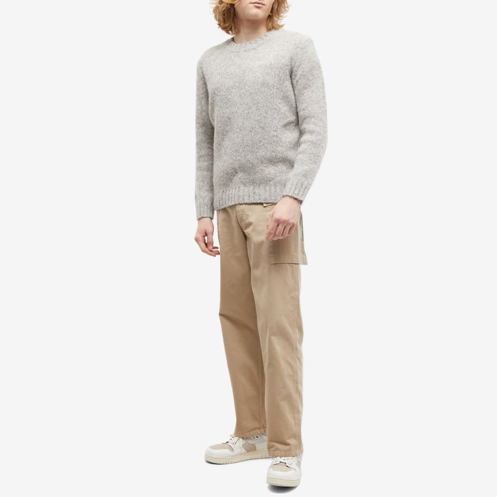 A.P.C. x Jean Touitou Jim Brushed Shetland Crew Knit in Natural 