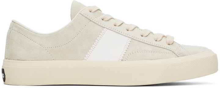 Photo: TOM FORD Gray Cambridge Sneakers