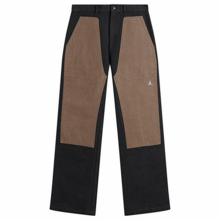 Photo: ROA Men's Fomes Double Knee Washed Canvas Pant in Black Grey