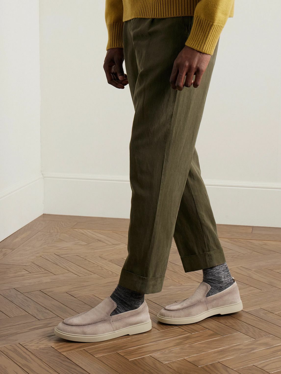 Officine Creative - Bones 002 Suede Loafers - Neutrals