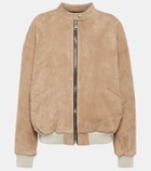 Stouls Pharrell suede bomber jacket