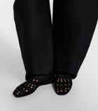 Alaïa Vienne suede ballet flats