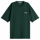 Acne Studios Men's Exford Small Venice Logo T-Shirt in Dark Green