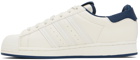 adidas Originals Off-White & Navy Parley Edition Superstar Sneakers