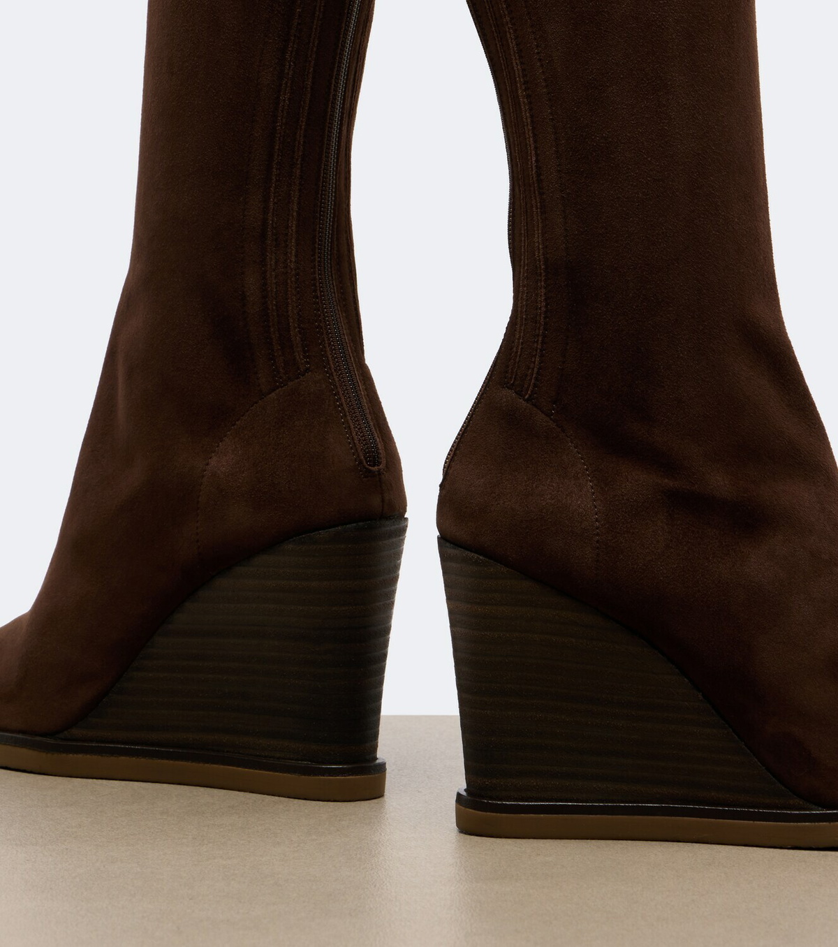 Aquazzura Saint Honoré suede knee-high boots