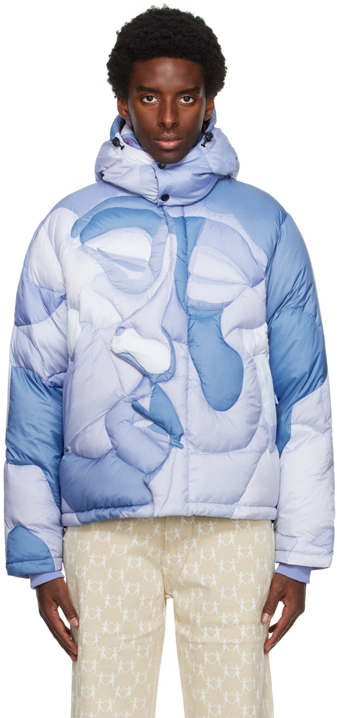 KidSuper Blue Kissing Down Jacket