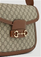 Gucci - Horsebit Shoulder Bag in Beige