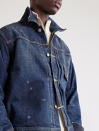 Beams Plus - Digger Distressed Denim Jacket - Blue