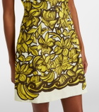 Alémais Mona floral hemp minidress