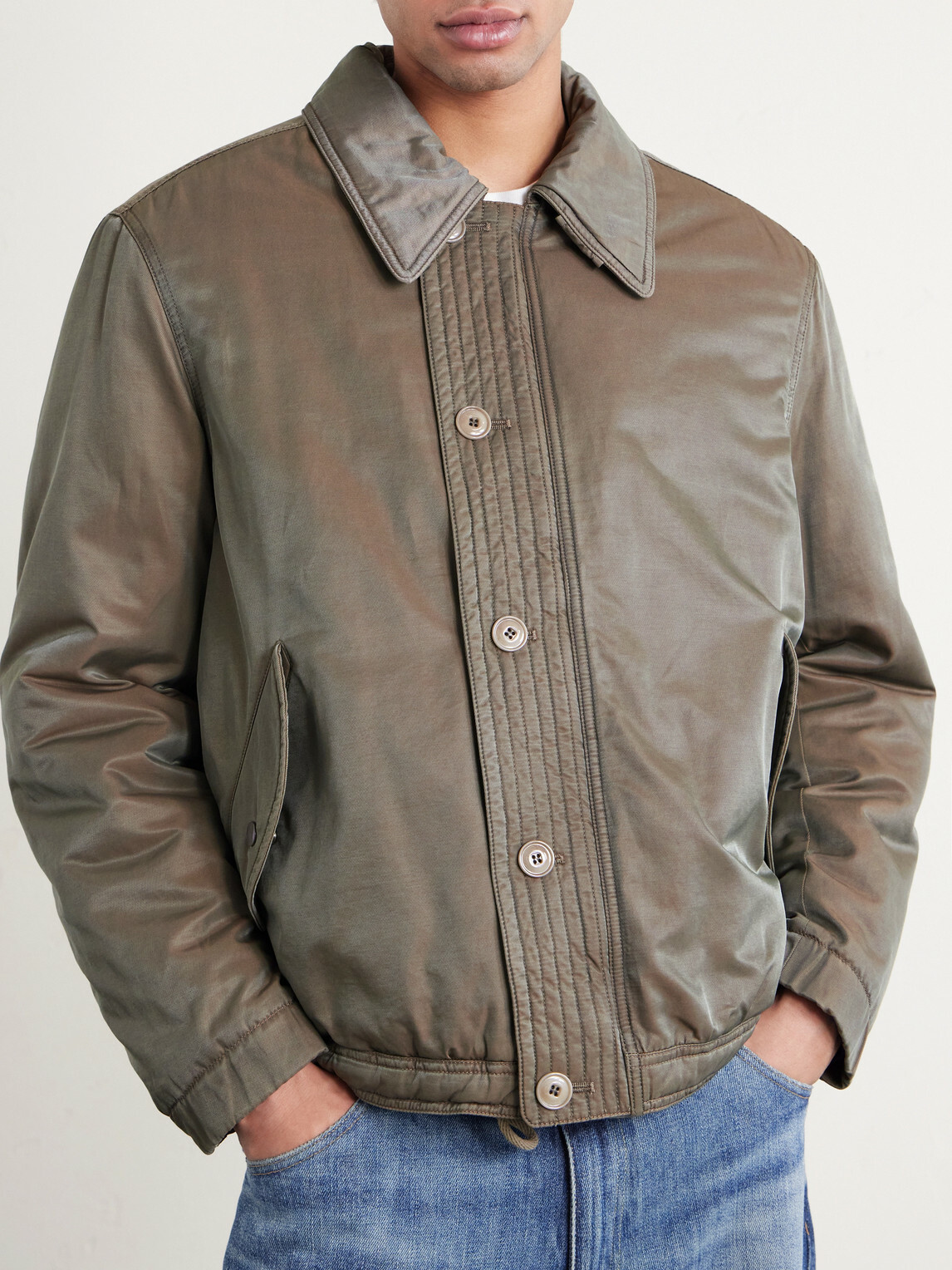 Our Legacy - Auto Padded Cotton and Nylon-Blend Jacket - Brown