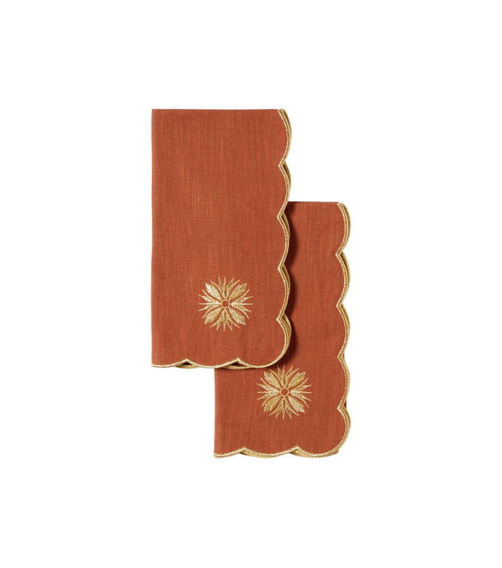 Photo: Cabana Terracotta set of 2 linen and cotton napkins