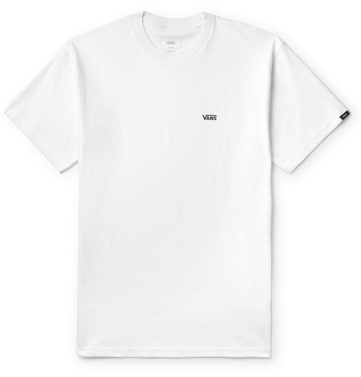 Photo: Vans - Logo-Print Cotton-Jersey T-Shirt - White