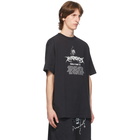 VETEMENTS Black Washed World Tour T-Shirt