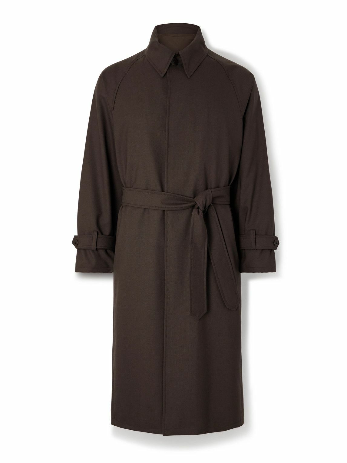 Stòffa - Wool-Canvas Coat - Brown