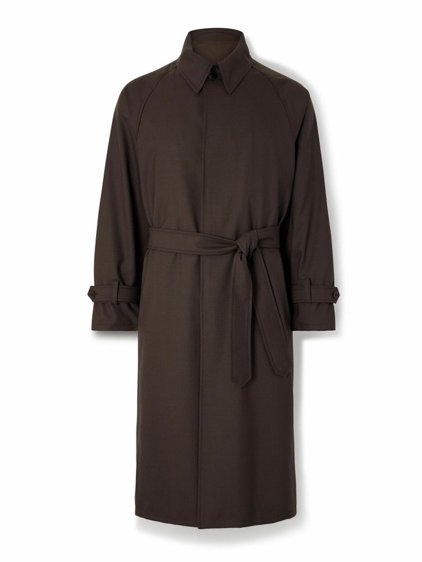 Photo: Stòffa - Wool-Canvas Coat - Brown
