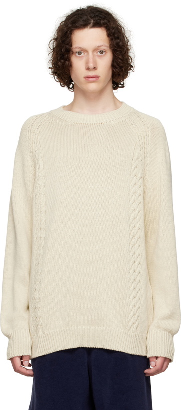 Photo: Margaret Howell Off-White Stretched Cable Sweater