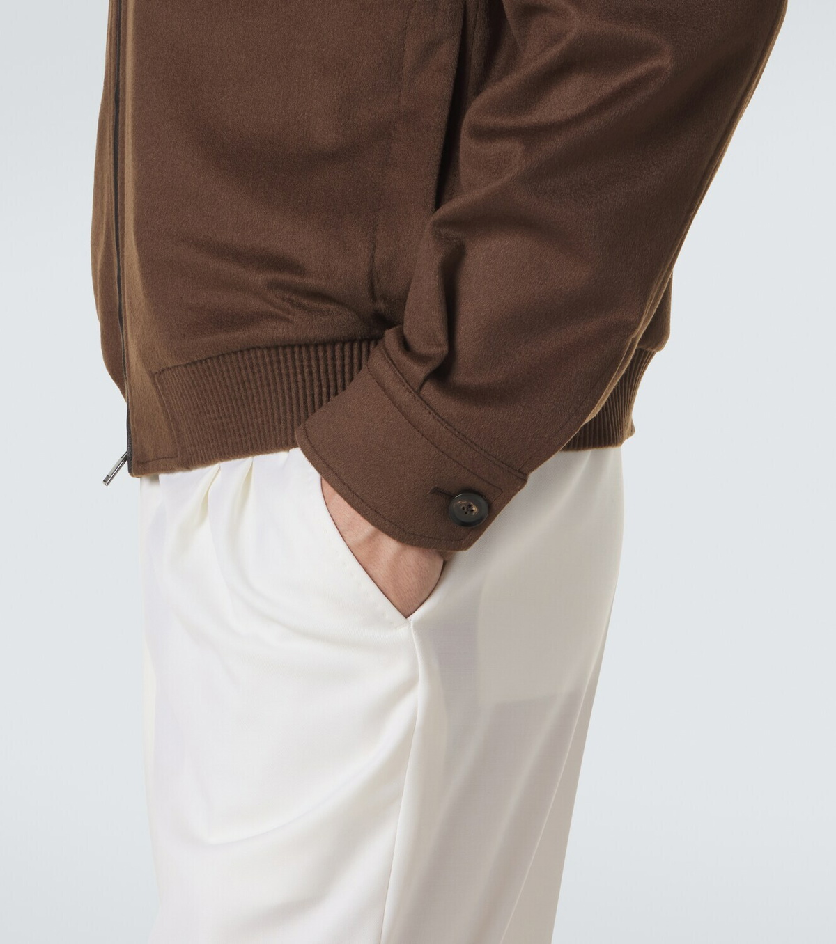 Brioni Cashmere and wool blouson jacket