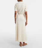 Faithfull Mieralla pointelle cotton-blend maxi skirt