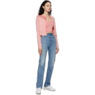 Calle Del Mar Pink Checkered Cardigan