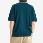 Malbon Men's Campania Knitted Polo in Azurra