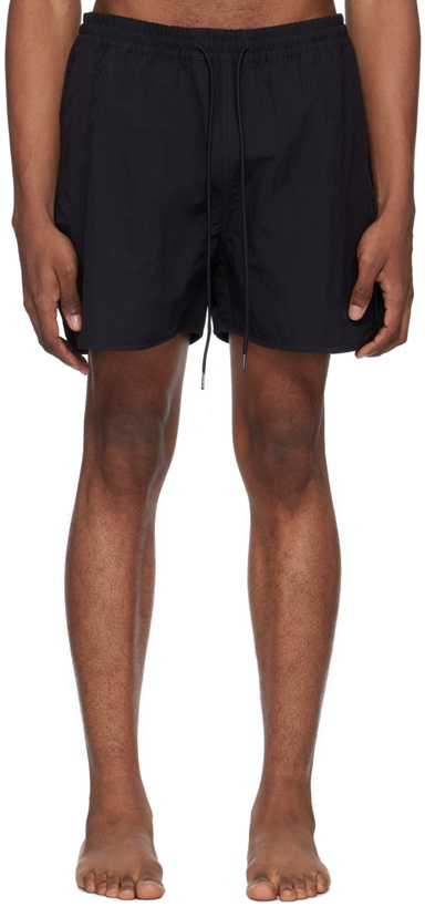 Photo: Carhartt Work In Progress Black Rune Swim Shorts