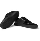 Common Projects - BBall Full-Grain Leather and Suede Sneakers - Black