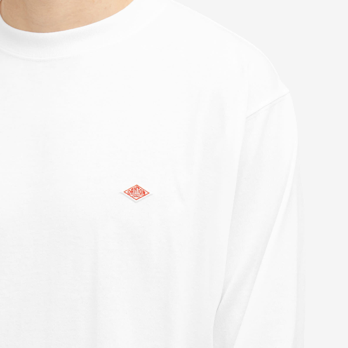 Danton Men's Long Sleeve Logo T-Shirt in White