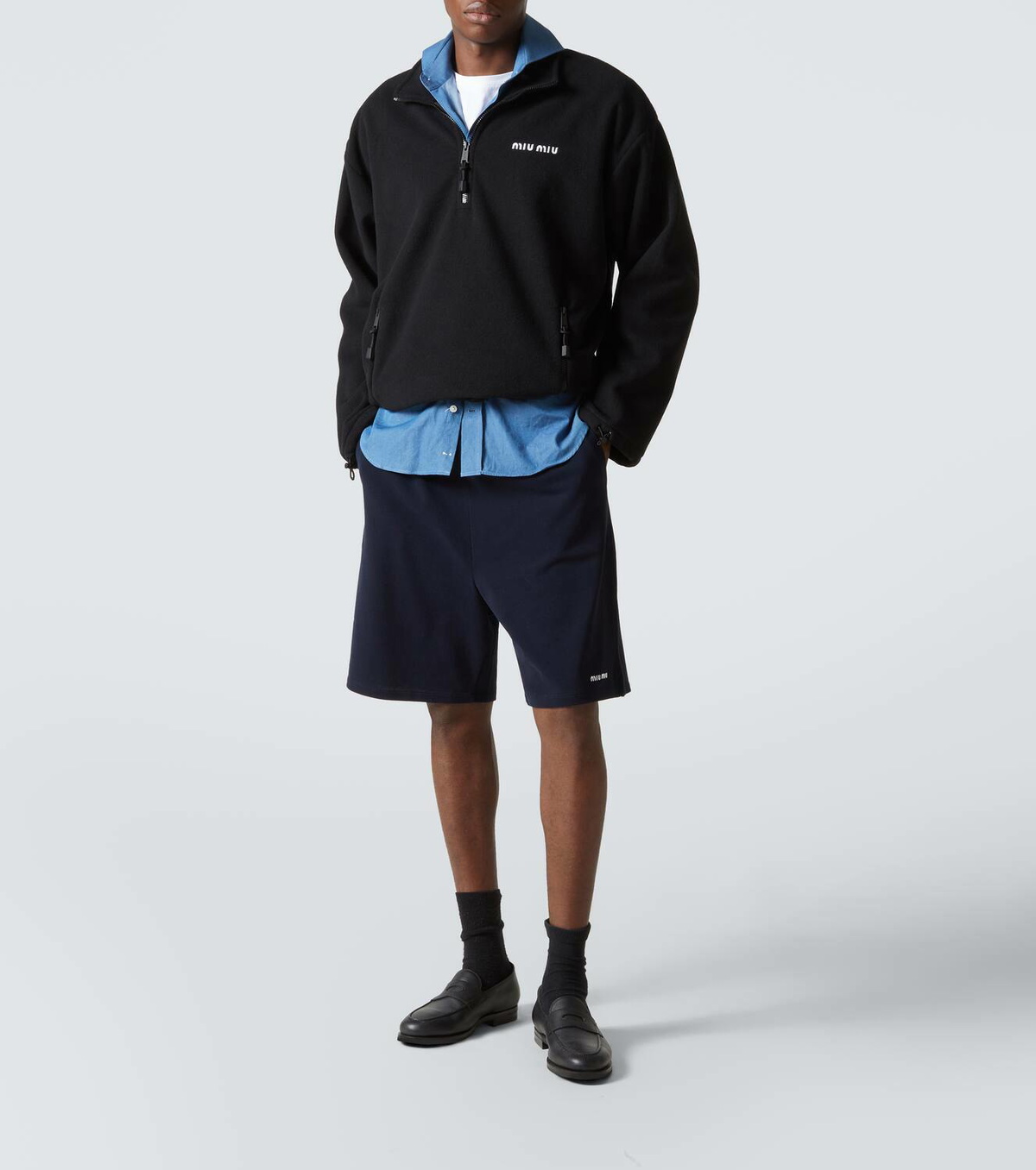 Miu Miu Jersey cotton Bermuda shorts