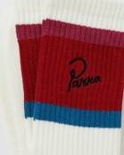 By Parra SIGNATURE STRIPED CREW SOCKS red/white Men
