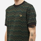 Fred Perry Authentic Men's Jacquard T-Shirt in Night Green
