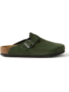 Birkenstock - Boston Suede Sandals - Green