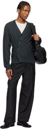 LEMAIRE Gray Relaxed Twisted Cardigan
