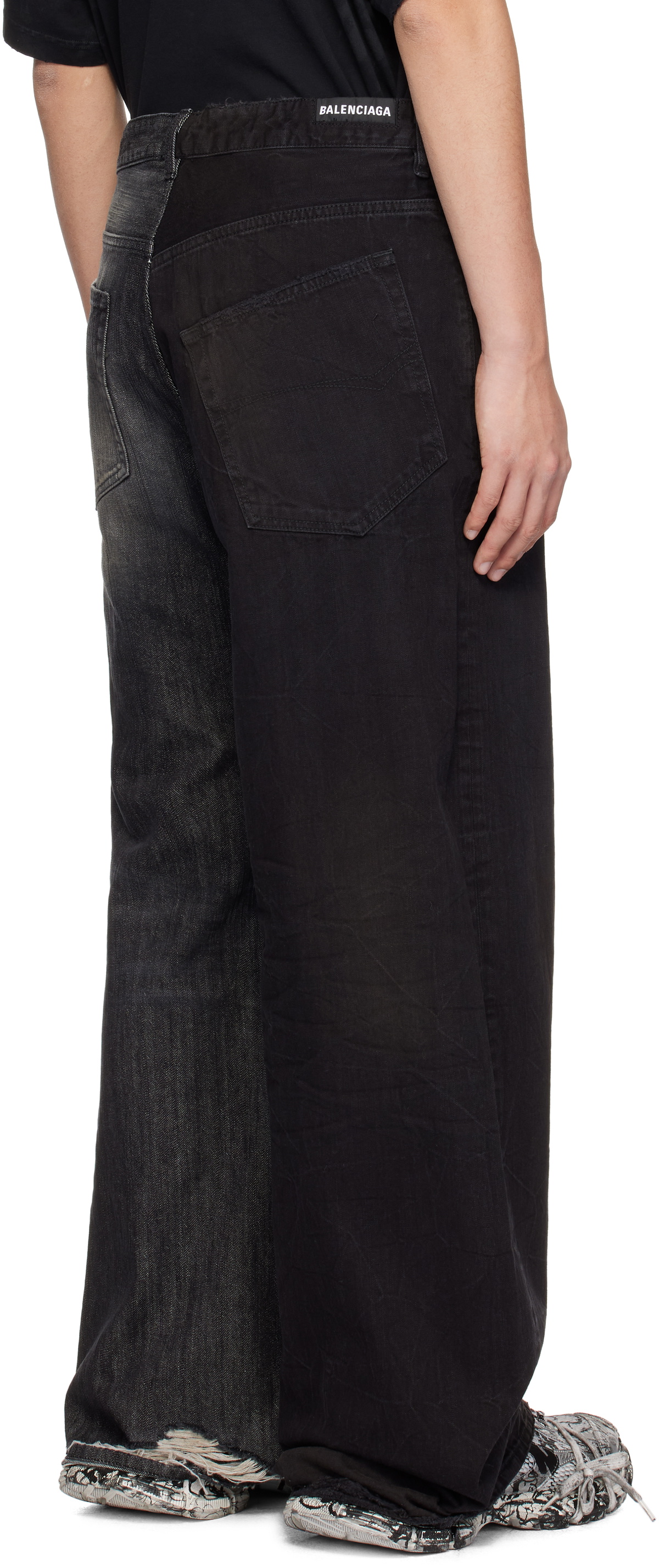 Balenciaga Black 50-50 Jeans Balenciaga