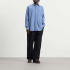 Folk Men's Drawcord Loose Trouser in Navy Ripstop