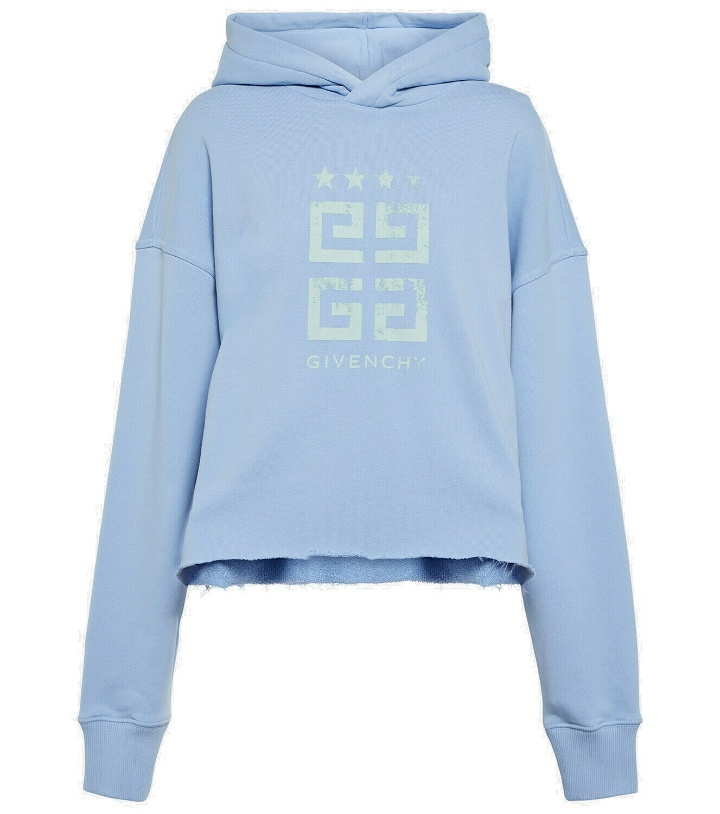 Photo: Givenchy 4G cropped cotton hoodie
