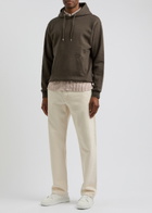 Colorful Standard Hooded Cotton Sweatshirt Brown